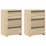 vidaXL Noptiere, 2 buc., stejar sonoma, 40x35x62,5 cm, PAL