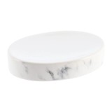 Săpuniera Ceramică Design Marmură &ndash; Alb / Gri