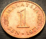 Cumpara ieftin Moneda exotica 1 SEN - MALAEZIA, anul 1971 * cod 3755, Asia