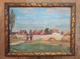 Cumpara ieftin BRATULESCU VASILE ( 1916, H&acirc;rşova (Constanța) - 1981, București ) ULEI CARTON : INTOARCEREA DE LA CAMP