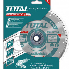 TOTAL - DISC DEBITARE BETON - 115MM PowerTool TopQuality