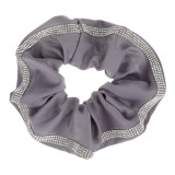 Elastic Păr, Fără Brand, Culoare Gri Pal, Material Poliester, Strass Pe Margine, Oem