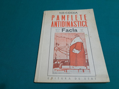 PAMFLETE ANTIDINASTICE / N. D. COCEA/ 1949 * foto