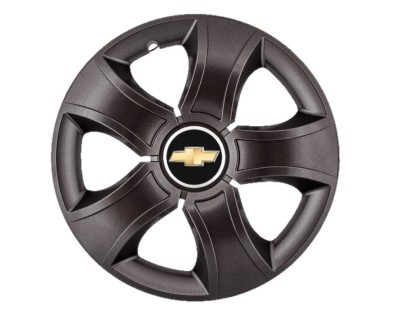 Set 4 capace roti Bis Negru R15 pentru gama auto Chevrolet foto