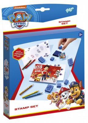 Set creativ de desenat cu stampile Paw Patrol, Paturala Catelusilor foto