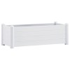 Strat inaltat de gradina, alb, 100 x 43 x 35 cm, PP