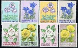 BHUTAN, FLORI - SERIE COMPLETĂ MNH