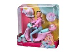 Steffi love set papusa steffi pe scuter cu accesorii