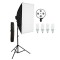 Softbox geanta transport , suport soclu pentru4 becuri si 4x bec 150W