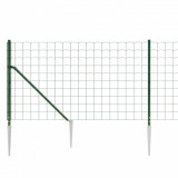 Gard plasa de sarma cu tarusi de fixare, verde, 1x25 m GartenMobel Dekor, vidaXL