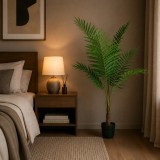 Palmier Kentia artificial cu ghiveci, 160 cm, 7 frunze, verde