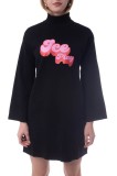 Rochie Neagra Ice Play, Marime L - Rochie Dama, Model 21IU2M0AH0390079000