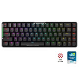 Tastatura gaming mecanica cu sau fara fir ASUS ROG Falchion Cherry MX Red neagra iluminare RGB