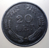 7.331 ROMANIA WWII 20 LEI 1942, Zinc