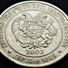 Moneda 100 DRAM - ARMENIA, anul 2003 * cod 2179