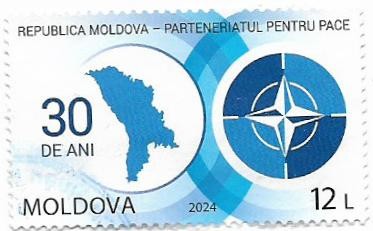 Moldova (10) - A 30-a Aniversare a Parteneriatului pt. Pace al Moldovei,2024-obl