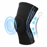 Genunchiera cu stabilizatori laterali SOARFLY , nailon/spandex/gel, negru, marimea M