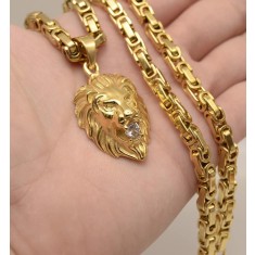 Set Lant +Pandantiv model Byzantine Ton Auriu LC40B