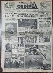Ziarul Ordinea nr.2000/1939 foto