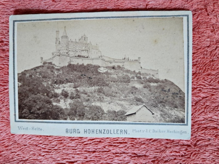 Fotografie tip CDV, Burg Hohenzollern Weit Seite