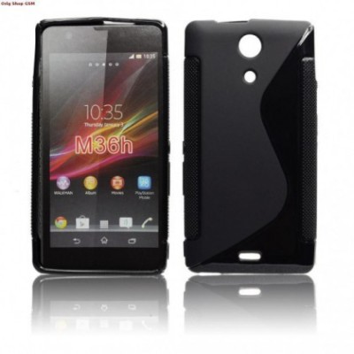 Husa Silicon S-Line Sony Xperia ZR (M36H) Negru foto
