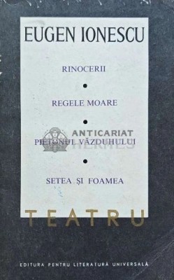 Teatru (volumul 2) - 1968 - Eugen Ionescu (AP65) foto