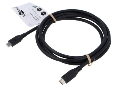 Cablu USB 4.0 USB C 1,8m negru 40Gbps Goobay foto