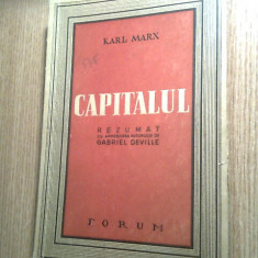 Karl Marx - Capitalul - rezumat cu aprobarea autorului de Gabriel Deville