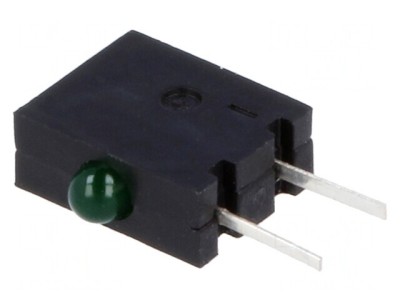 LED orizontală verde 1,8mm 20mA 40&amp;deg; foto