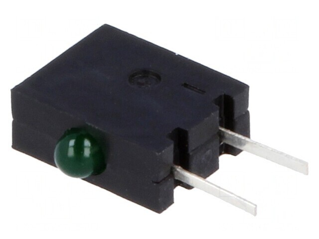 LED orizontală verde 1,8mm 20mA 40&deg;