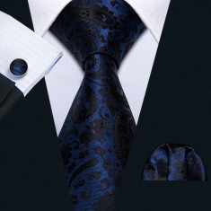 Set cravata + batista + butoni - matase - model 102