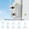 Camera supraveghere duala 8MP+card 64 Gb,wireless,PTZ,V380