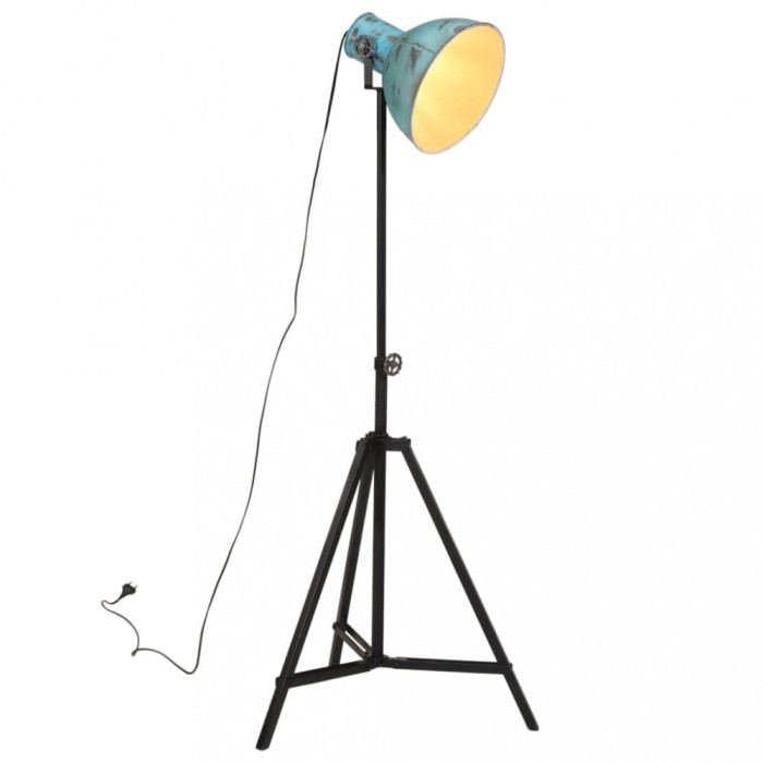 Lampă de podea, 25 W, albastru uzat, 61x61x90/150 cm, E27