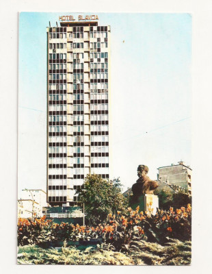 AM3 - Carte Postala - IUGOSLAVIA - Beograd, Hotel Slavija, circulata 1965 foto