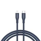 Cablu de date si incarcare Canyon CLNM60, Type-C la Lightning, 60W, 1 m, albastru