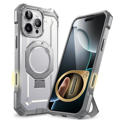 Husa iPhone 16 Pro Supcase Unicorn Beetle Defender MagSafe, alb foto