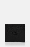 Diesel portofel de piele BI FOLD COIN S culoarea negru, X08844.P0685