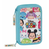 Penar dublu echipat 34 piese Tsum Tsum 20.5x13.5x4.5 cm, Jad