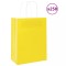 vidaXL Pungi de h&acirc;rtie 250 buc cu m&acirc;nere galbene 21x11x28 cm 4101783