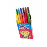 Set 12 culori creion de colorat wax Tetis KT010-AB, Oem