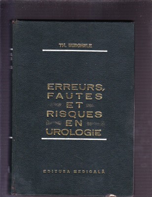 ERREURS FAUTES ET RISQUES EN UROLOGIE foto