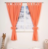 Perdele pentru camera copiilor Alavya Home, 100x150 cm, bumbac, set 2 buc, roz