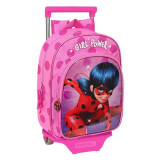 Ghiozdan clasa 0 cu troler Ladybug, Safta