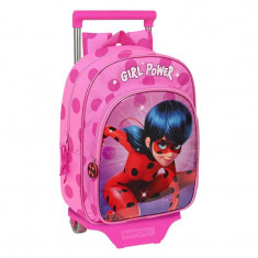 Ghiozdan clasa 0 cu troler Ladybug