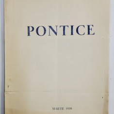 PONTICE , REVISTA LUNARA DE ARTA SI CULTURA DOBROGEANA , ANUL I , Nr. 3 , MARTIE 1939