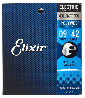 Corzi electrica Elixir 12000 9-42 Super Light PW foto
