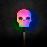 Lumină LED de Halloween - Craniu cu arc - Funcționează cu baterii