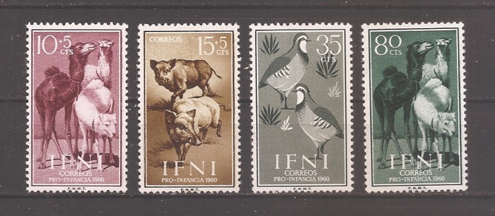 IFNI 1960 - Bunăstarea copilului - Animale, MNH