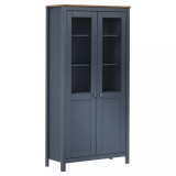 vidaXL Dulap &icirc;nalt Hill, gri, 85x37x170,5 cm, lemn masiv de pin