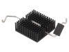 Radiator Aluminiu Extrudat 27x27mm Negru BGA FPGA Chipset Aripioare